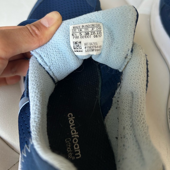 Adidas Cloudfoam Running Shoes in Blue - Picture 5 of 6